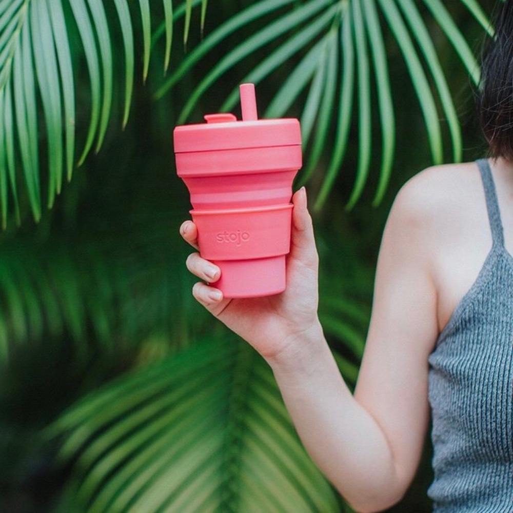 Stojo folding coffee cup